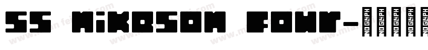 ss nikeson four字体转换